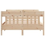 vidaXL Cadru de pat fără saltea, 135x190 cm, lemn masiv de pin vidaXL Cadru de pat fără saltea, 135x190 cm, lemn masiv de pin