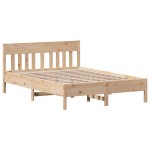 vidaXL Cadru de pat fără saltea, 120x190 cm, lemn masiv pin vidaXL Cadru de pat fără saltea, 120x190 cm, lemn masiv pin