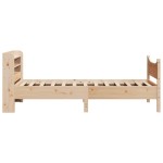 vidaXL Cadru de pat cu tăblie, 75x190 cm, lemn masiv de pin vidaXL Cadru de pat cu tăblie, 75x190 cm, lemn masiv de pin