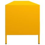 vidaXL Dulap TV, galben muștar, 202x39x43,5 cm, oțel laminat la rece