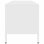vidaXL Dulap TV, alb, 202x39x43,5 cm, oțel laminat la rece vidaXL Dulap TV, alb, 202x39x43,5 cm, oțel laminat la rece