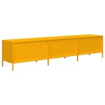 vidaXL Dulap TV, galben muștar, 202x39x43,5 cm, oțel laminat la rece