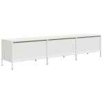 vidaXL Dulap TV, alb, 202x39x43,5 cm, oțel laminat la rece vidaXL Dulap TV, alb, 202x39x43,5 cm, oțel laminat la rece