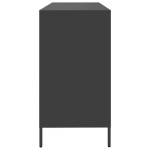 vidaXL Dulap, negru, 135x39x73,5 cm, oțel laminat la rece