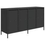 vidaXL Dulap, negru, 135x39x73,5 cm, oțel laminat la rece