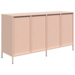 vidaXL Dulap, roz, 135x39x73,5 cm, oțel laminat la rece