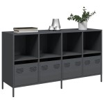 vidaXL Dulap, antracit, 135x39x73,5 cm, oțel laminat la rece vidaXL Dulap, antracit, 135x39x73,5 cm, oțel laminat la rece