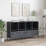 vidaXL Dulap, antracit, 135x39x73,5 cm, oțel laminat la rece vidaXL Dulap, antracit, 135x39x73,5 cm, oțel laminat la rece