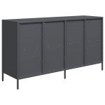 vidaXL Dulap, antracit, 135x39x73,5 cm, oțel laminat la rece vidaXL Dulap, antracit, 135x39x73,5 cm, oțel laminat la rece