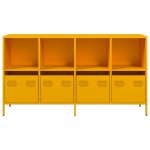 vidaXL Dulap, galben muștar, 135x39x73,5 cm, oțel laminat la rece vidaXL Dulap, galben muștar, 135x39x73,5 cm, oțel laminat la rece