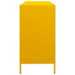 vidaXL Dulap, galben muștar, 135x39x73,5 cm, oțel laminat la rece vidaXL Dulap, galben muștar, 135x39x73,5 cm, oțel laminat la rece