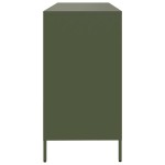 vidaXL Dulap, verde măsliniu, 135x39x73,5 cm, oțel laminat la rece