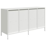 vidaXL Dulap, alb, 135x39x73,5 cm, oțel laminat la rece