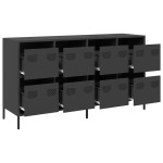vidaXL Dulap, negru, 135x39x73,5 cm, oțel laminat la rece