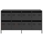 vidaXL Dulap, negru, 135x39x73,5 cm, oțel laminat la rece