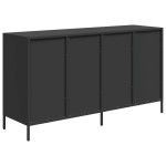 vidaXL Dulap, negru, 135x39x73,5 cm, oțel laminat la rece