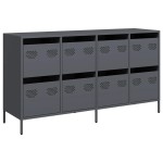 vidaXL Dulap, antracit, 135x39x73,5 cm<br />, oțel laminat la rece