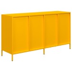 vidaXL Dulap, galben muștar, 135x39x73,5 cm, oțel laminat la rece