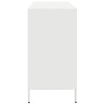 vidaXL Dulap, alb, 135x39x73,5 cm, oțel laminat la rece