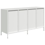 vidaXL Dulap, alb, 135x39x73,5 cm, oțel laminat la rece