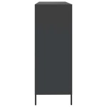 vidaXL Dulap, negru, 135x39x103,5 cm, oțel laminat la rece