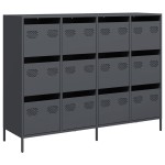 vidaXL Dulap, antracit, 135x39x103,5 cm, oțel laminat la rece vidaXL Dulap, antracit, 135x39x103,5 cm, oțel laminat la rece