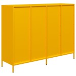 vidaXL Dulap, galben muștar, 135x39x103,5 cm, oțel laminat la rece vidaXL Dulap, galben muștar, 135x39x103,5 cm, oțel laminat la rece