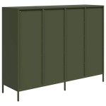 vidaXL Dulap, verde măsliniu, 135x39x103,5 cm, oțel laminat la rece