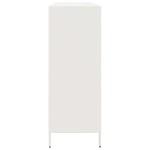 vidaXL Dulap, alb, 135x39x103,5 cm, oțel laminat la rece