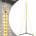 vidaXL Pom de Crăciun LED 363 LED-uri Alb Cald 182 cm vidaXL Pom de Crăciun LED 363 LED-uri Alb Cald 182 cm
