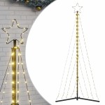 vidaXL Pom de Crăciun LED 339 LED-uri Alb Cald 182 cm vidaXL Pom de Crăciun LED 339 LED-uri Alb Cald 182 cm