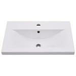 vidaXL Set mobilier de baie, 2 piese, ceramică și lemn prelucrat vidaXL Set mobilier de baie, 2 piese, ceramică și lemn prelucrat