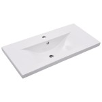 vidaXL Set mobilier de baie, 2 piese, ceramică și lemn prelucrat vidaXL Set mobilier de baie, 2 piese, ceramică și lemn prelucrat