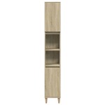 vidaXL Set mobilier de baie, 3 piese, stejar sonoma, lemn prelucrat vidaXL Set mobilier de baie, 3 piese, stejar sonoma, lemn prelucrat