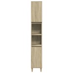 vidaXL Set mobilier de baie, 3 piese, stejar sonoma, lemn prelucrat vidaXL Set mobilier de baie, 3 piese, stejar sonoma, lemn prelucrat