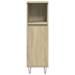 vidaXL Set mobilier de baie, 3 piese, stejar sonoma, lemn prelucrat vidaXL Set mobilier de baie, 3 piese, stejar sonoma, lemn prelucrat