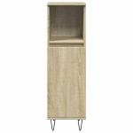vidaXL Set mobilier de baie, 3 piese, stejar sonoma, lemn prelucrat vidaXL Set mobilier de baie, 3 piese, stejar sonoma, lemn prelucrat