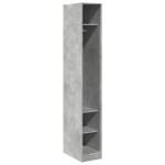 vidaXL Șifonier, gri beton, 30x50x200 cm, lemn prelucrat