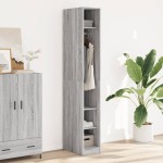 vidaXL Șifonier, gri sonoma, 30x50x200, lemn prelucrat vidaXL Șifonier, gri sonoma, 30x50x200, lemn prelucrat