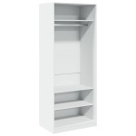 vidaXL Șifonier, alb, 80x50x200 cm, lemn prelucrat vidaXL Șifonier, alb, 80x50x200 cm, lemn prelucrat