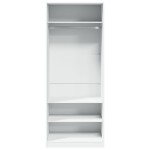 vidaXL Șifonier, alb, 80x50x200 cm, lemn prelucrat vidaXL Șifonier, alb, 80x50x200 cm, lemn prelucrat