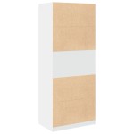 vidaXL Șifonier, alb, 80x50x200 cm, lemn prelucrat vidaXL Șifonier, alb, 80x50x200 cm, lemn prelucrat
