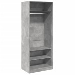 vidaXL Șifonier, gri beton, 80x50x200 cm, lemn prelucrat vidaXL Șifonier, gri beton, 80x50x200 cm, lemn prelucrat