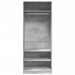 vidaXL Șifonier, gri beton, 80x50x200 cm, lemn prelucrat vidaXL Șifonier, gri beton, 80x50x200 cm, lemn prelucrat