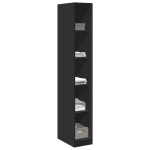 vidaXL Șifonier, negru, 30x50x200 cm, lemn prelucrat vidaXL Șifonier, negru, 30x50x200 cm, lemn prelucrat