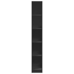 vidaXL Șifonier, negru, 30x50x200 cm, lemn prelucrat vidaXL Șifonier, negru, 30x50x200 cm, lemn prelucrat