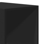 vidaXL Șifonier, negru, 30x50x200 cm, lemn prelucrat vidaXL Șifonier, negru, 30x50x200 cm, lemn prelucrat