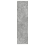 vidaXL Șifonier, gri beton, 80x50x200 cm, lemn prelucrat