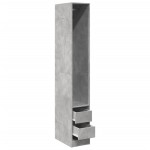 vidaXL Șifonier, gri beton, 30x50x200 cm, lemn prelucrat vidaXL Șifonier, gri beton, 30x50x200 cm, lemn prelucrat