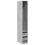 vidaXL Șifonier, gri sonoma, 30x50x200, lemn prelucrat vidaXL Șifonier, gri sonoma, 30x50x200, lemn prelucrat